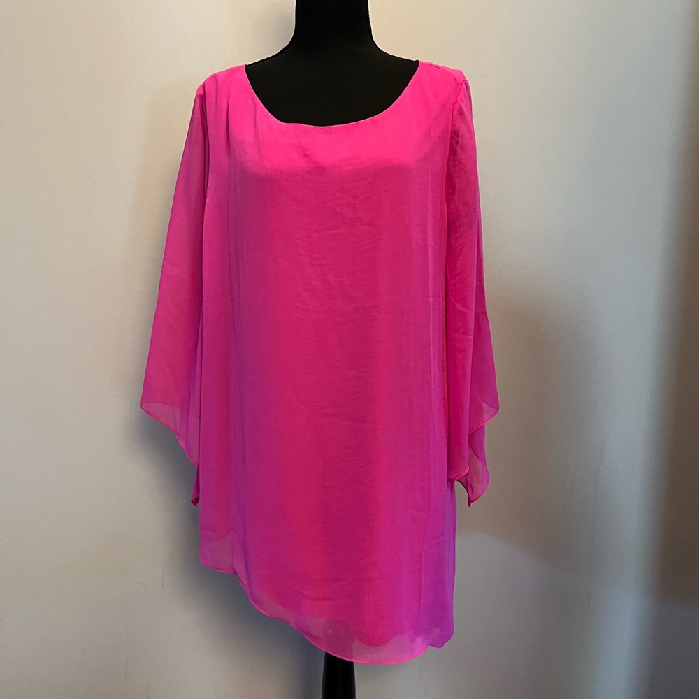 Chico’s Asymmetrical Drama Top Size 2 in UltraViolet